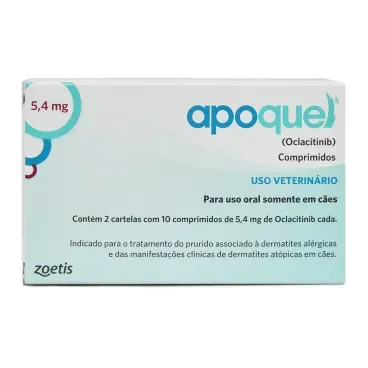 Apoquel 5,4 mg - Tratamento para coceira em Caes